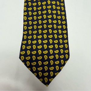 Etro From Milano Men’s Tie-Blue, Green & Yellow Paisley Print. 💯 Silk